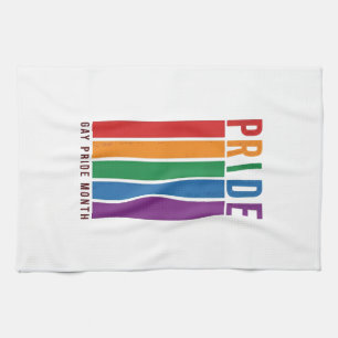 Linge De Cuisine Chemise Vintage Pride Month Typographie Arc-en-cie