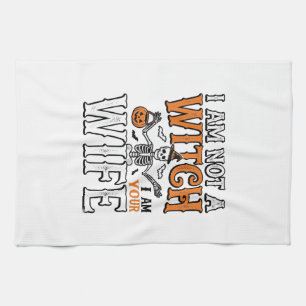 Linge De Cuisine Chemise vintage squelette de femme sorcière drôle
