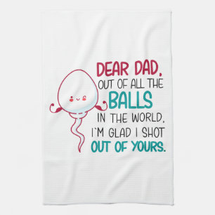 Linge De Cuisine Cher papa, de toutes les balles dans le monde