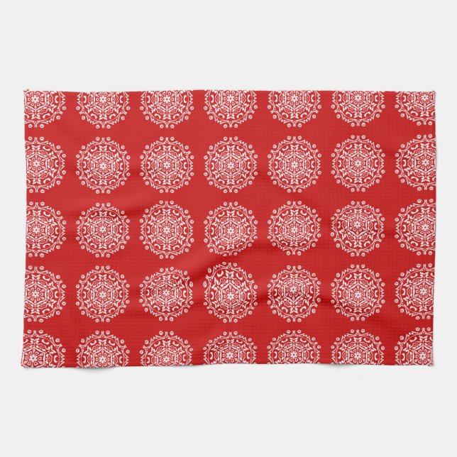 Linge De Cuisine Cherry Mandala (Horizontal)
