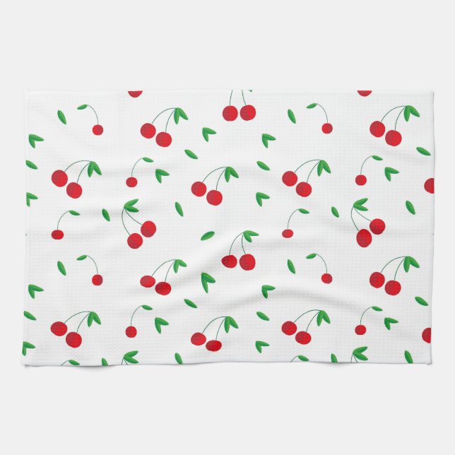 Linge De Cuisine Cherry Motif Easy Cherry Dessin Cherry Art Cher (Horizontal)