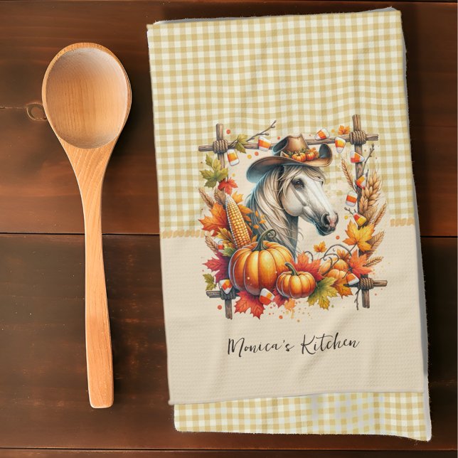 Linge De Cuisine Cheval Automne Cowgirl (Bring the beauty of fall to life with this stunning collection of designs perfect for the season!
)