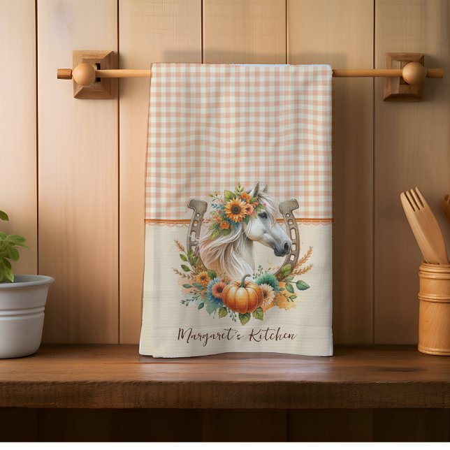 Linge De Cuisine Cheval d'automne (Bring the beauty of fall to life with this stunning collection of designs perfect for the season!
)