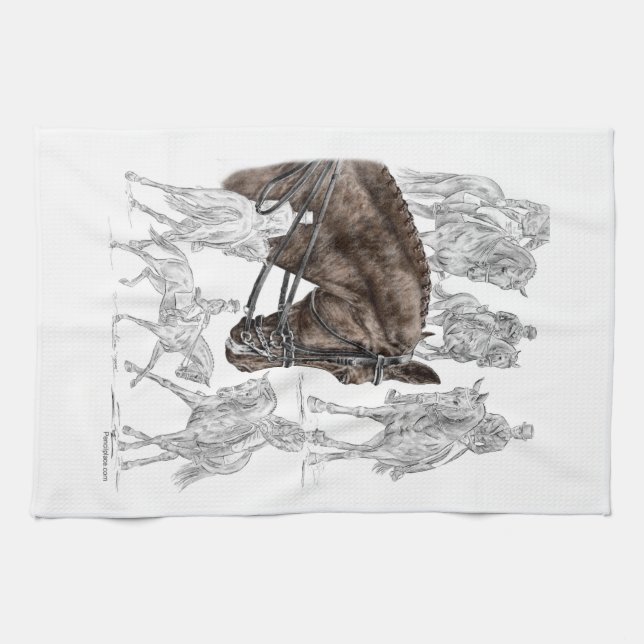 Linge De Cuisine Chevaux de contrainte collectés FEI (Horizontal)