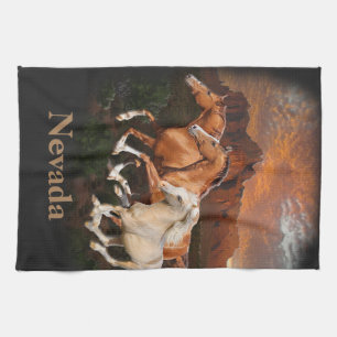 Linge De Cuisine Chevaux sauvages d'Arizona