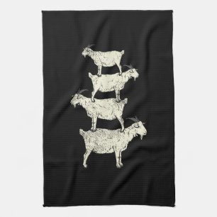 Linge De Cuisine Chèvre Retro