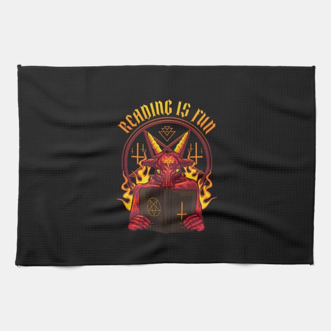 Linge De Cuisine Chèvre Satanic Pagan Premium (Horizontal)