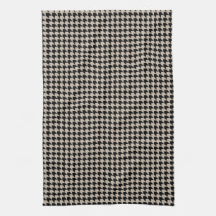 Linge De Cuisine Chevron Checks Tan et Black