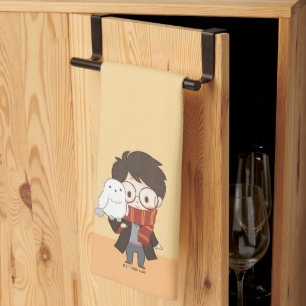 Linge De Cuisine Chibi HARRY POTTER™ & Hedwig
