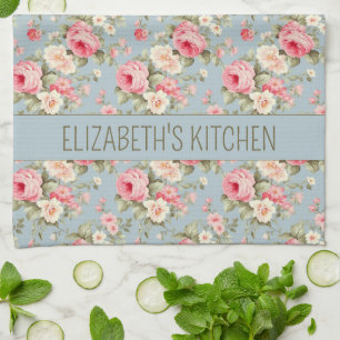 Linge De Cuisine Chic Chic Cottage Roses et Flower