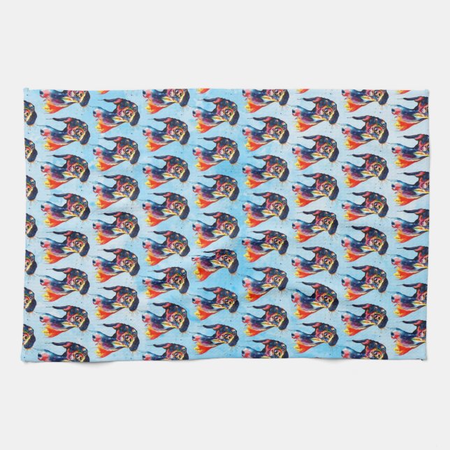 Linge De Cuisine Chien (Horizontal)