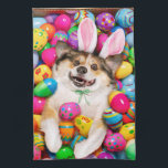 Linge De Cuisine Chien allongé sur des œufs de Pâques<br><div class="desc">Eggs-cellent! | Avanti,  la marque d'humour mondiale™ divertit le monde avec ses cartes de vœux drôles et positives depuis plus de 40 ans. Nos personnages vivent la vie à fond et célèbrent l'humour dans la vie quotidienne.</div>