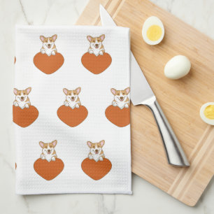 Linge De Cuisine Chien chiot de Corgi mignon