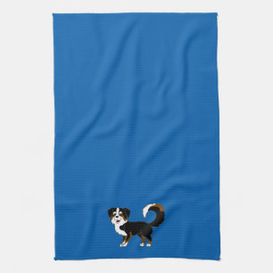 Linge De Cuisine Chien de berger australien tricolore noir