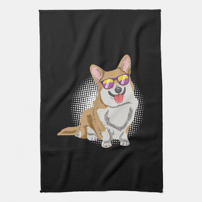 Linge De Cuisine Chien de Corgi gallois (Vertical)