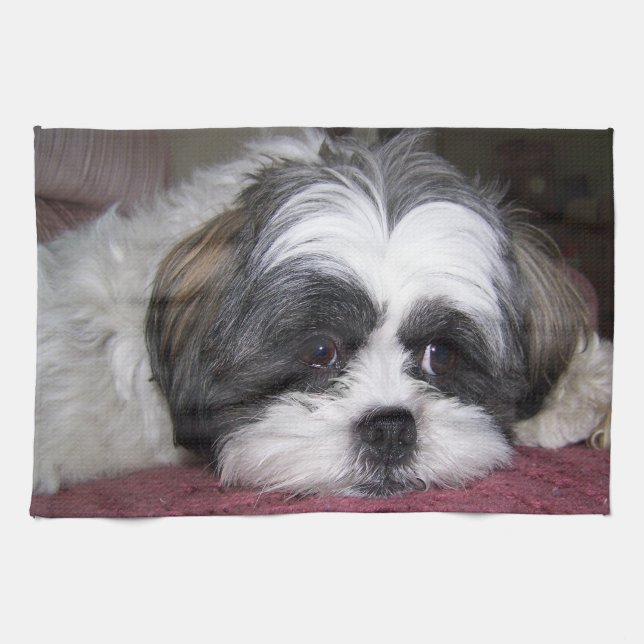 Linge De Cuisine Chien de Shih Tzu (Horizontal)