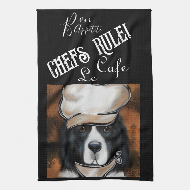 Linge De Cuisine Chien de Terre-Neuve (Vertical)
