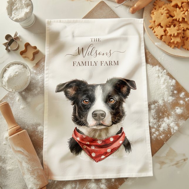 Linge De Cuisine Chien de travail rustique de la ferme familiale (Créateur téléchargé)