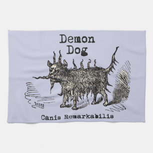 Linge De Cuisine Chien Démon Vintage Drôle Mignon