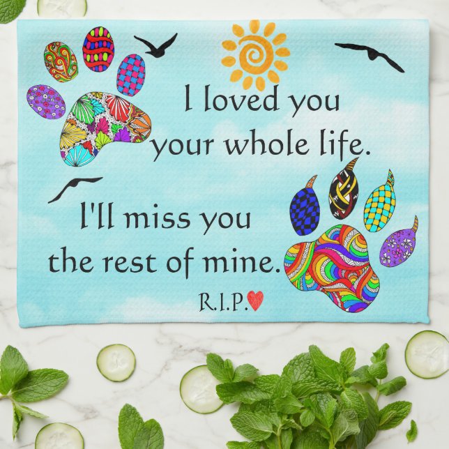 Linge De Cuisine Chien et chat animal de compagnie Sympathy Memoria (Plié)