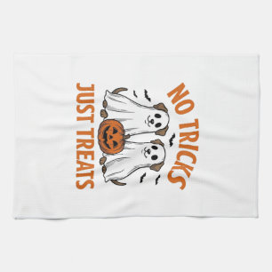 Linge De Cuisine Chien Fantôme Drôle Halloween Pas de Farces Juste 