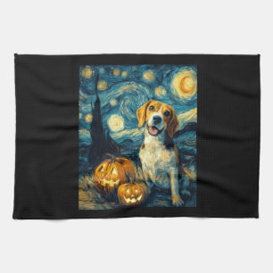 Linge De Cuisine Chien mignon beagle Halloween Jack O Lantern Citro