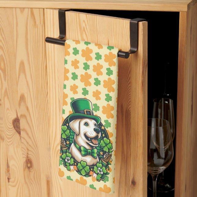 Linge De Cuisine Chien mignon de la Saint Patrick (Pliage en tiers)