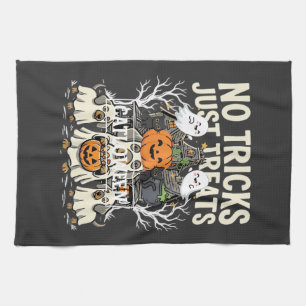Linge De Cuisine Chien Mignon Halloween Pas de Farces Rien que des