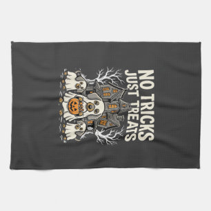 Linge De Cuisine Chien Mignon Halloween Pas de Farces Rien que des
