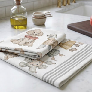 Linge De Cuisine Chien Poodle Doodle de Luxe