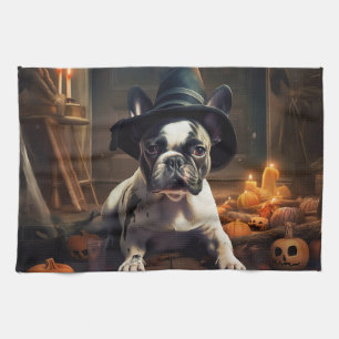 Linge De Cuisine Chien-taureau Citrouille Halloween effrayant