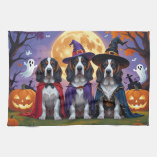 Linge De Cuisine Chiens Bluetick Coonhound Citrouille Drôle d'Hallo