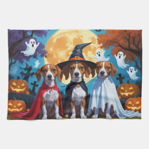 Linge De Cuisine Chiens de Basenji Citrouille Halloween drôle
