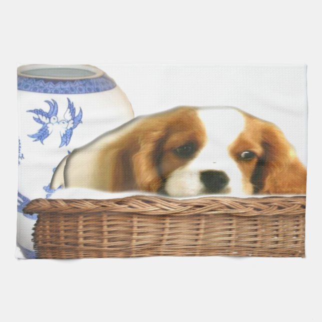 Linge De Cuisine Chiens de chiots (Horizontal)