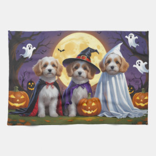 Linge De Cuisine Chiens de Coton De Tulear Citrouille Halloween Fun