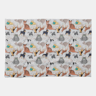 Linge De Cuisine Chiens Et Chats Cutes Design Motif