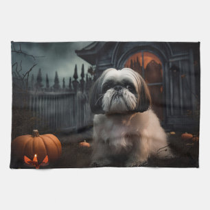 Linge De Cuisine Chih Tzu Halloween effraie