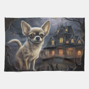 Linge De Cuisine chihuahua Halloween effroi
