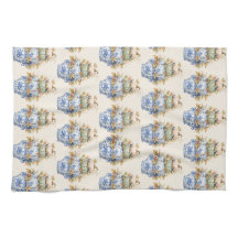 Chinoiserie Automne Fleurs Citrouille Empilée