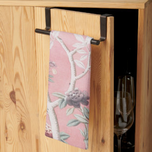 Linge De Cuisine Chinoiserie rose