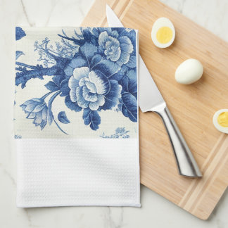 Linge De Cuisine Chinoiseries bleues et blanches