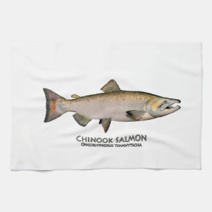Linge De Cuisine Chinook - saumon quinte (engendrant la phase)