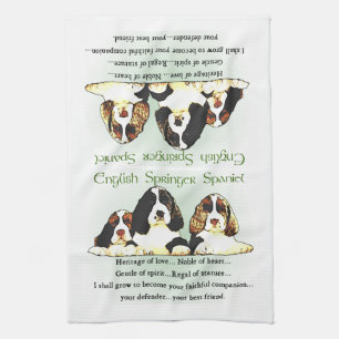 Linge De Cuisine Chiots espagnols Springer