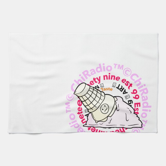 Linge De Cuisine ChiRadio LLC Icecream mur art (Horizontal)