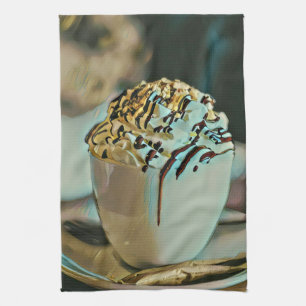 Linge De Cuisine Chocolat à la crème glacée