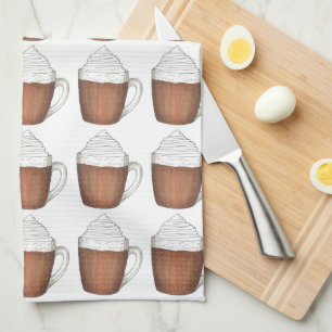 Linge De Cuisine Chocolat chaud cacao hiver Noël Vacances Boisson