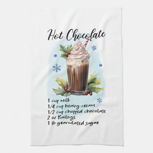 Linge De Cuisine Chocolat chaud classique (Vertical)