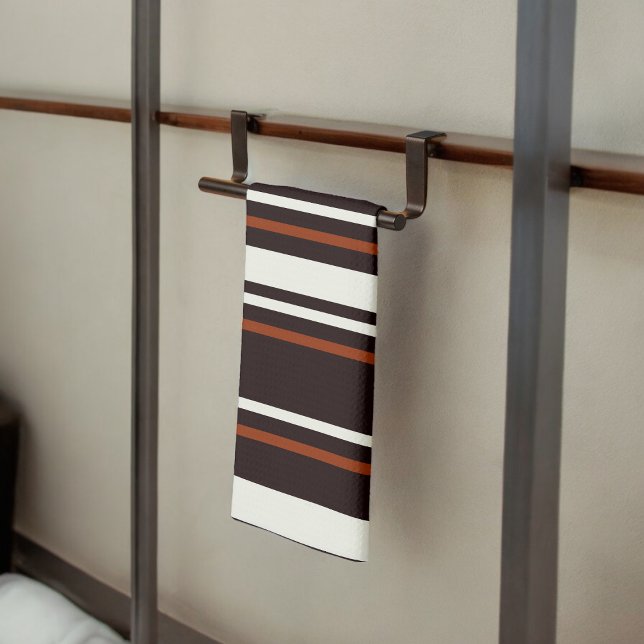 Linge De Cuisine Chocolat foncé rayures Brown ( Kitchen Towel)