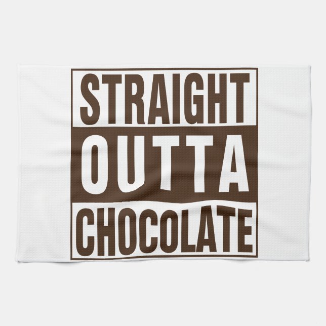 Linge De Cuisine Chocolate Straight Outta Brown (Horizontal)