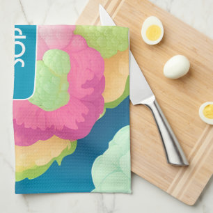 Linge De Cuisine Chou-fleur Floral coloré Motif personnalisé